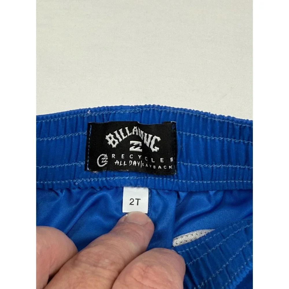 Billabong Boys‎ Blue All Day Layback Board Shorts Swim Trunks 2T